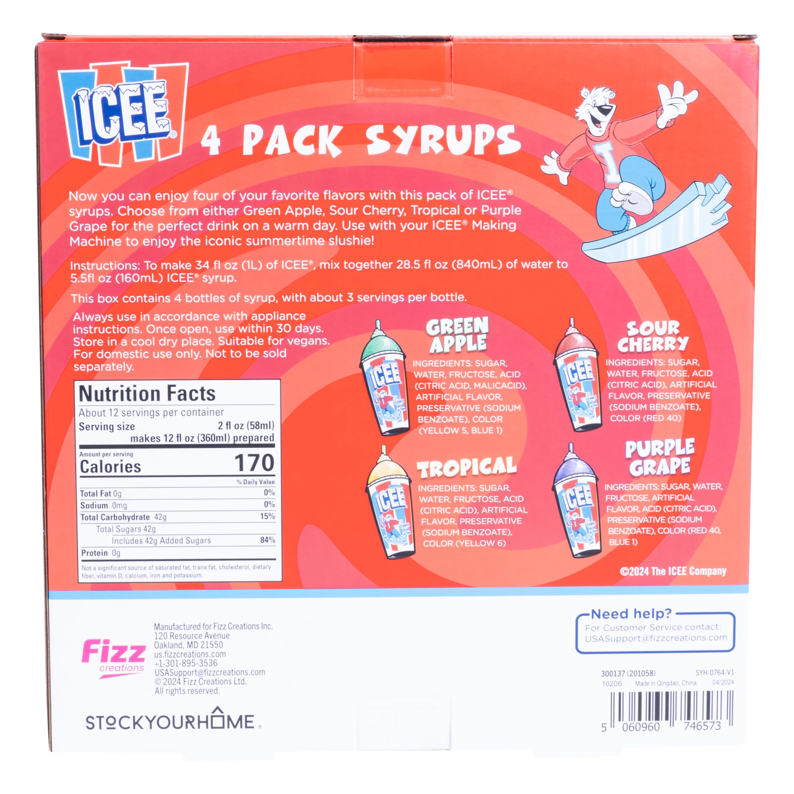 あいすページ Amazon.com: ICEE 4 Pack Slushie Syrups. Genuine ICEE Slushy syrups